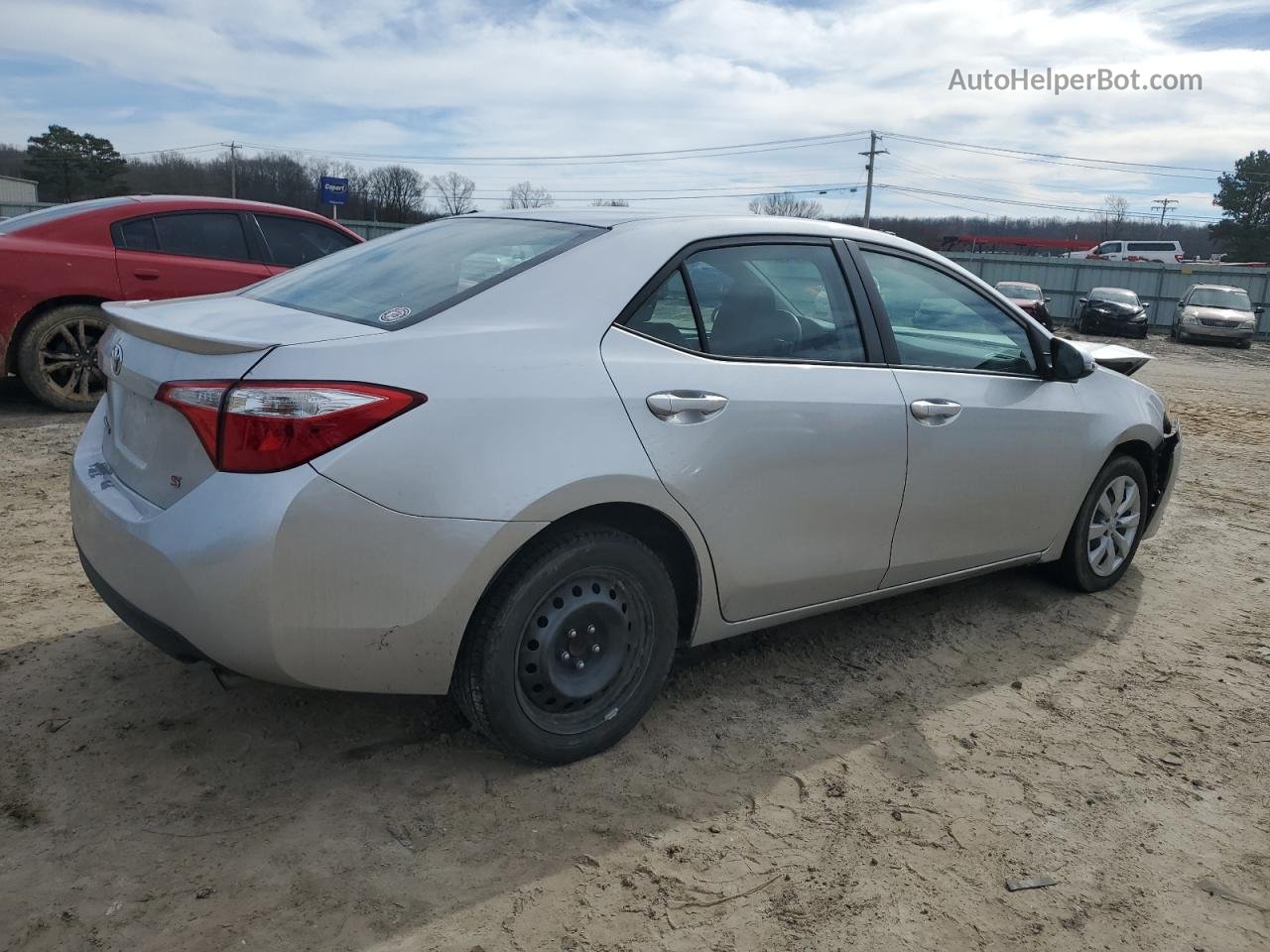 2015 Toyota Corolla L Silver vin: 5YFBURHEXFP189532