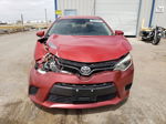 2015 Toyota Corolla L Red vin: 5YFBURHEXFP195234