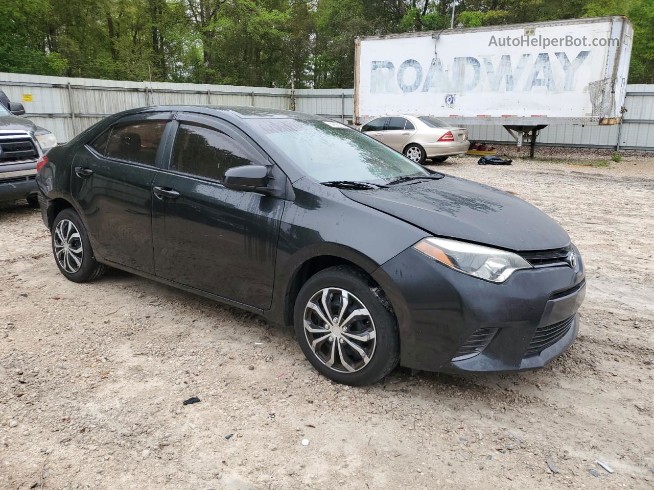 2015 Toyota Corolla L Black vin: 5YFBURHEXFP210119