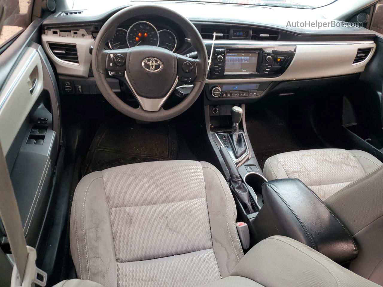 2015 Toyota Corolla L Black vin: 5YFBURHEXFP210119