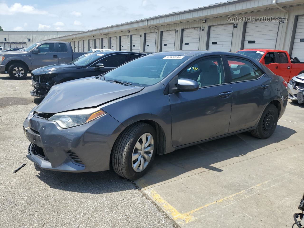 2015 Toyota Corolla L Charcoal vin: 5YFBURHEXFP210878