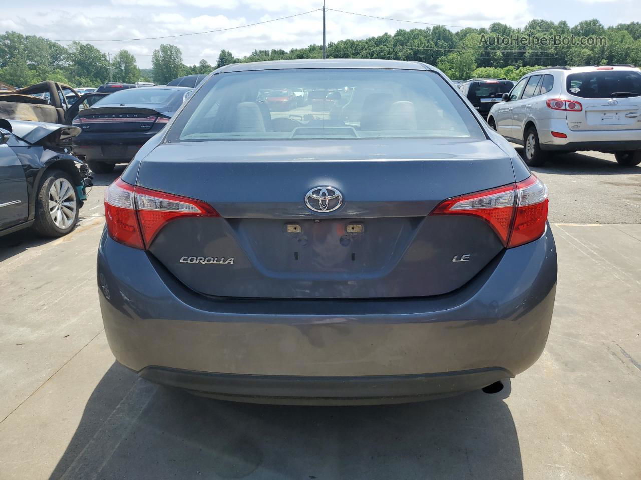 2015 Toyota Corolla L Charcoal vin: 5YFBURHEXFP210878