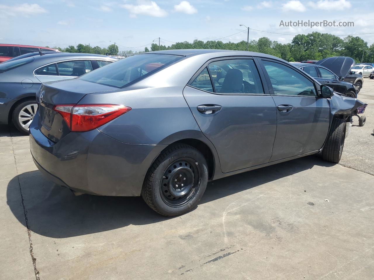 2015 Toyota Corolla L Charcoal vin: 5YFBURHEXFP210878