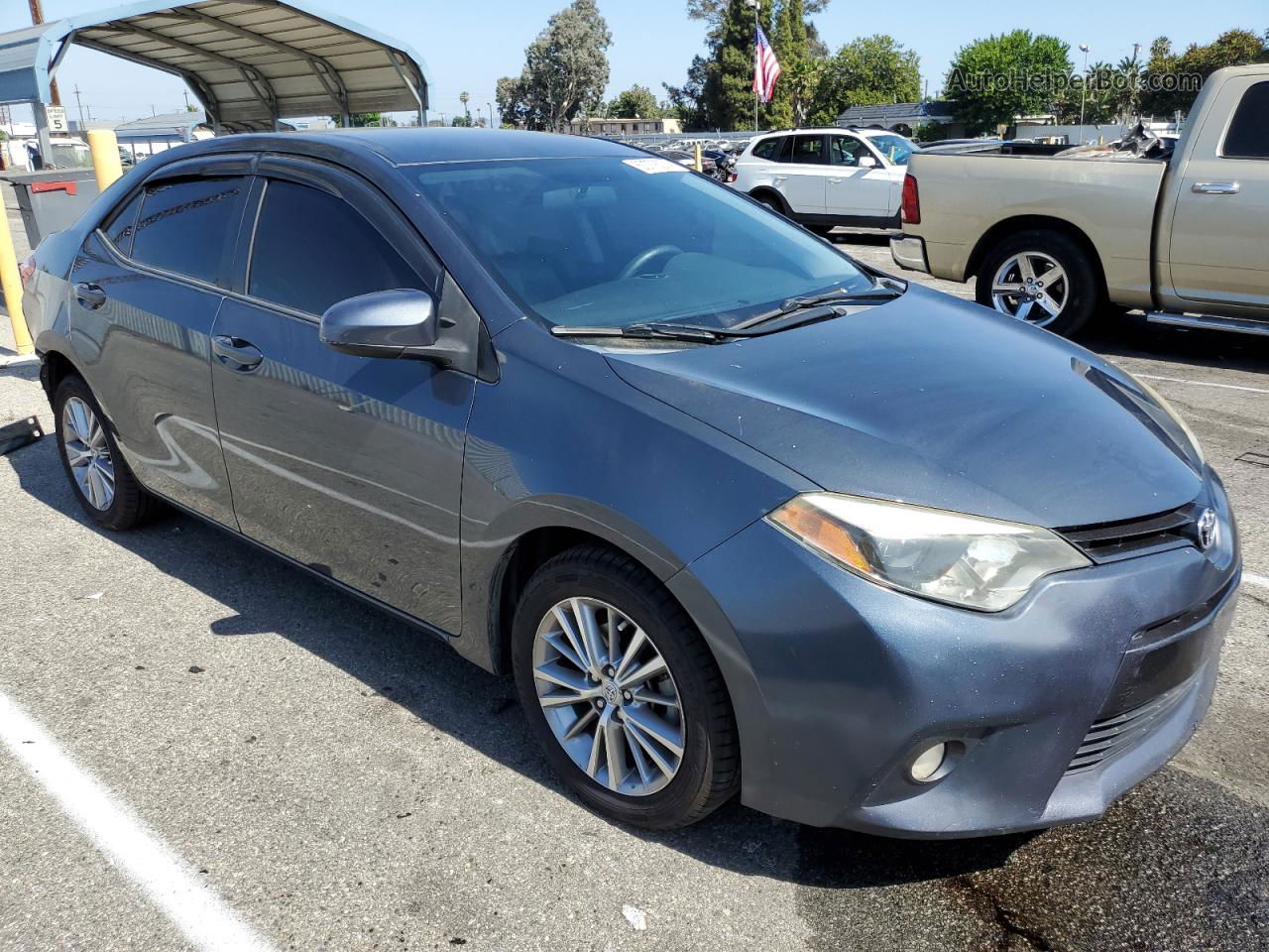 2015 Toyota Corolla L Серый vin: 5YFBURHEXFP236851