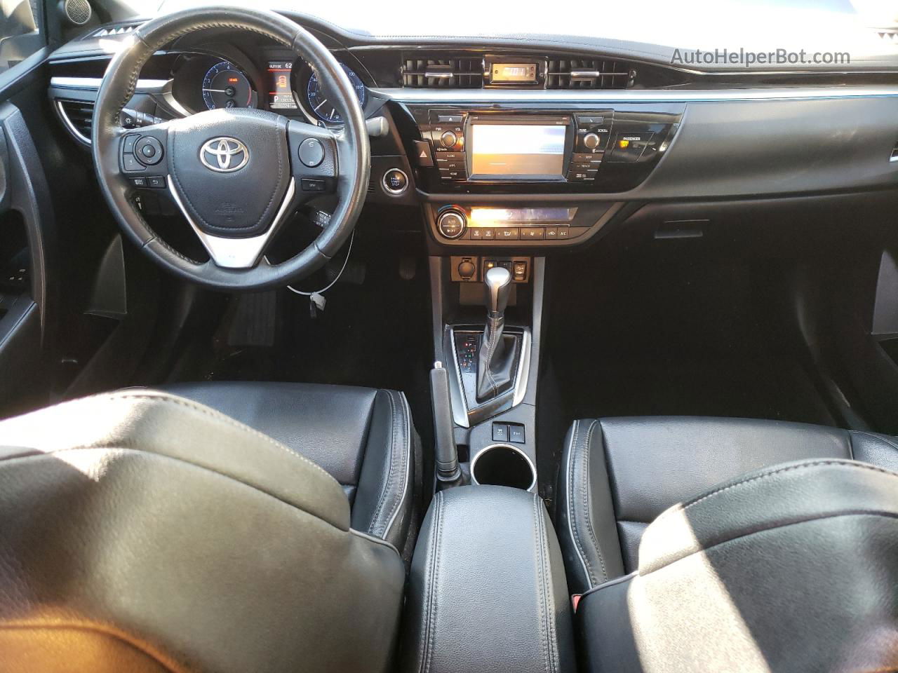 2015 Toyota Corolla L White vin: 5YFBURHEXFP250099