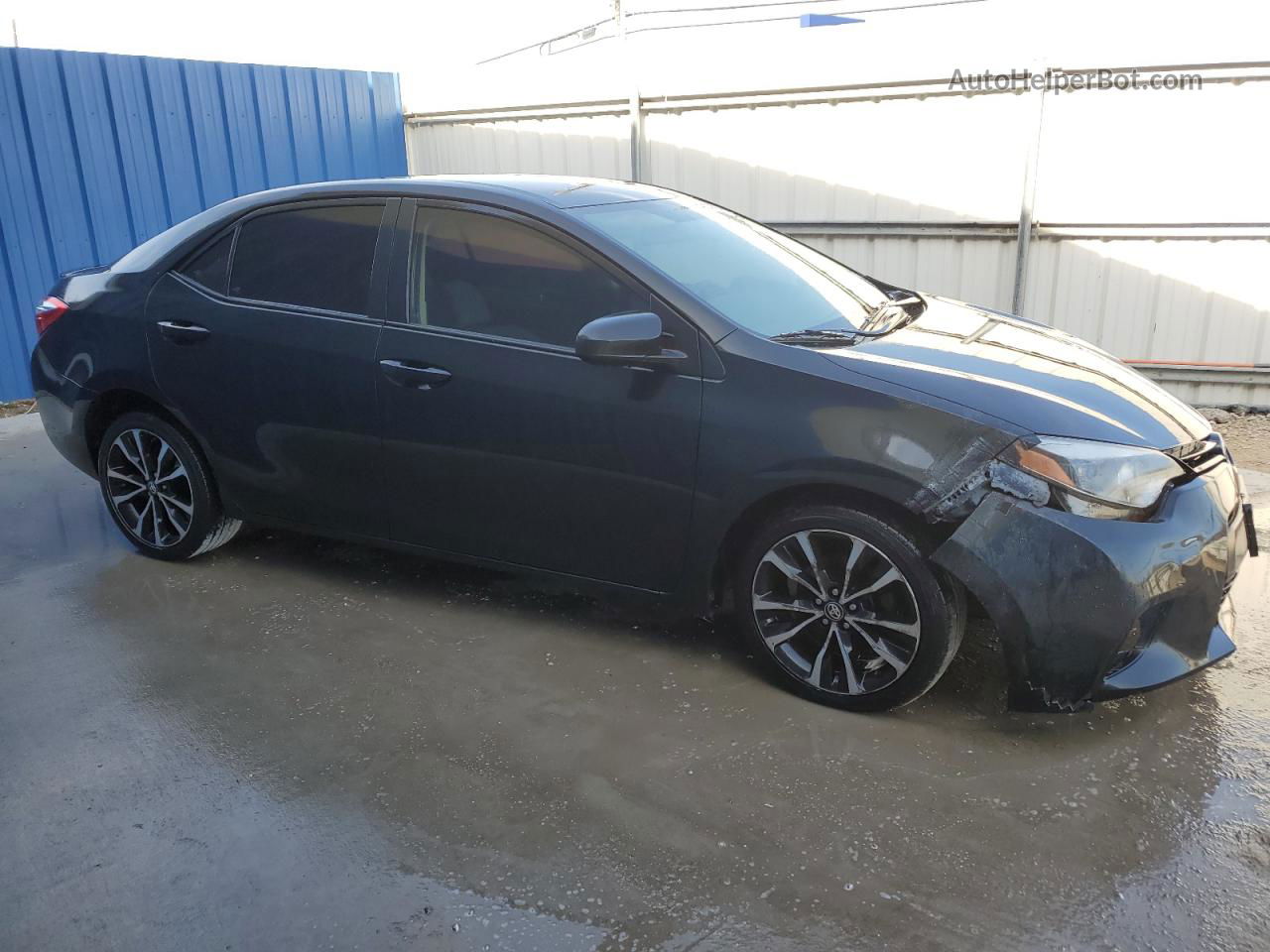 2015 Toyota Corolla L Black vin: 5YFBURHEXFP276704