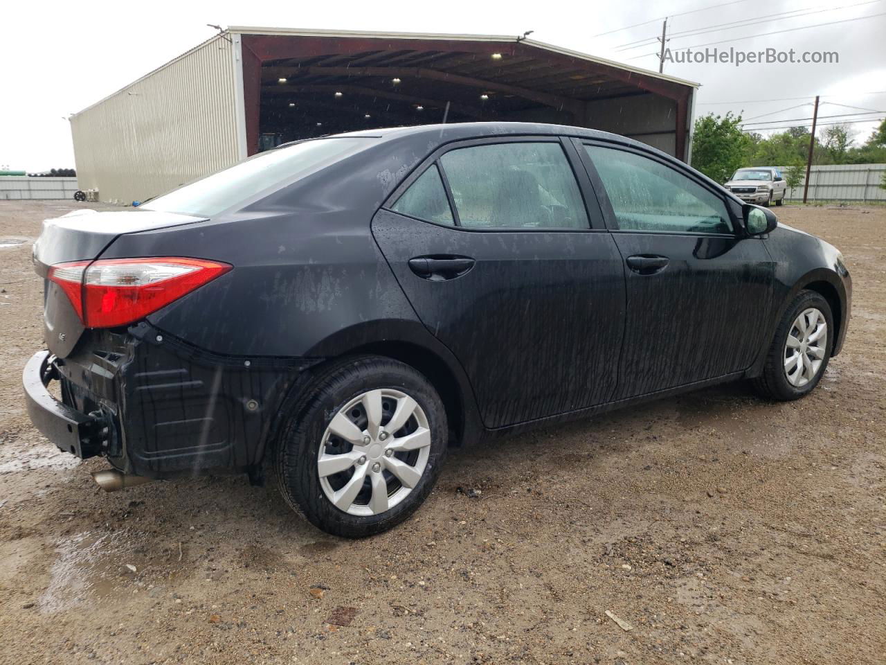 2015 Toyota Corolla L Black vin: 5YFBURHEXFP297455