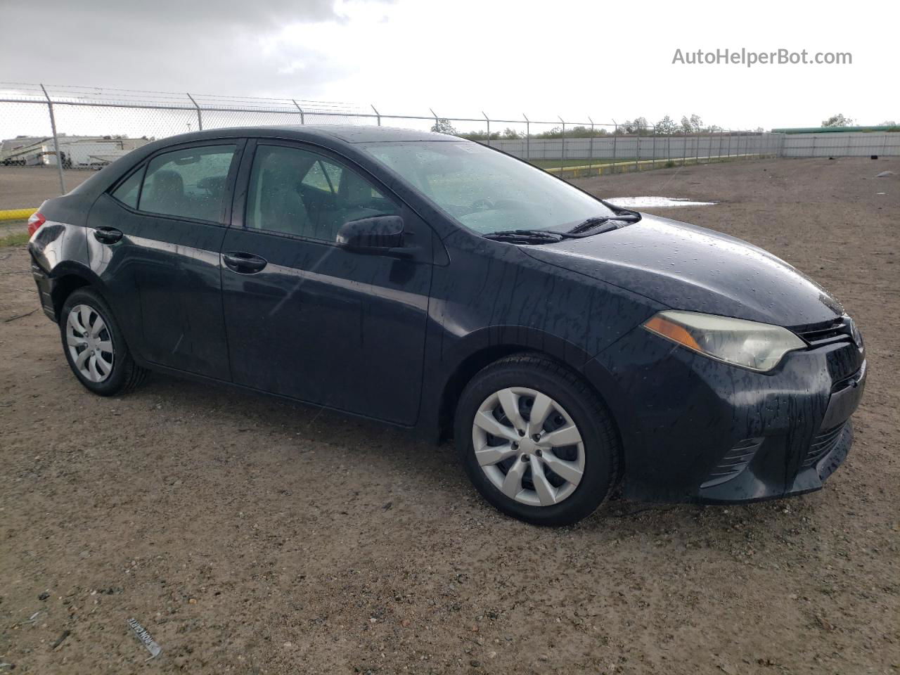 2015 Toyota Corolla L Black vin: 5YFBURHEXFP297455