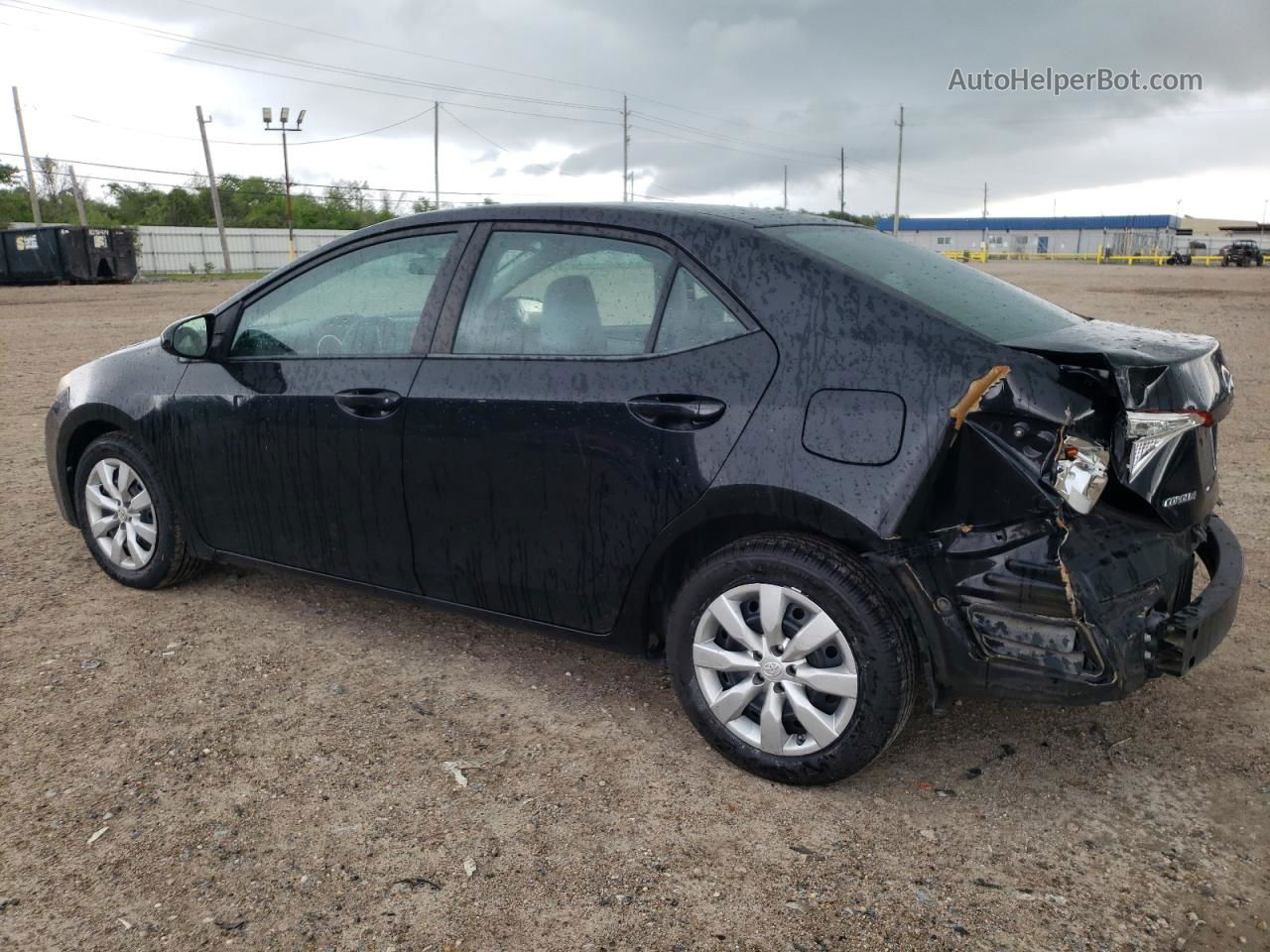 2015 Toyota Corolla L Black vin: 5YFBURHEXFP297455