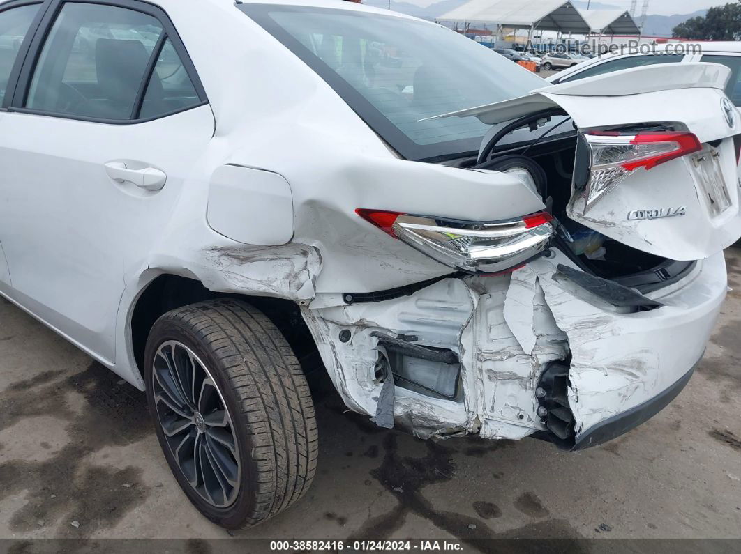 2015 Toyota Corolla S Plus White vin: 5YFBURHEXFP300614