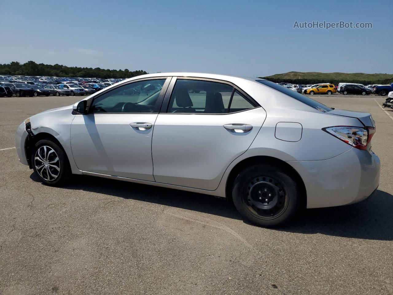 2015 Toyota Corolla L Silver vin: 5YFBURHEXFP305280