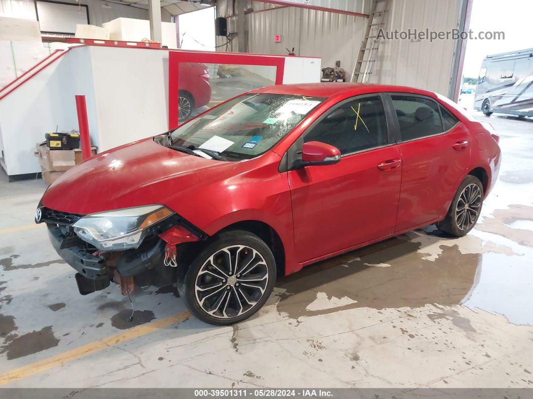 2015 Toyota Corolla S Plus Red vin: 5YFBURHEXFP331006