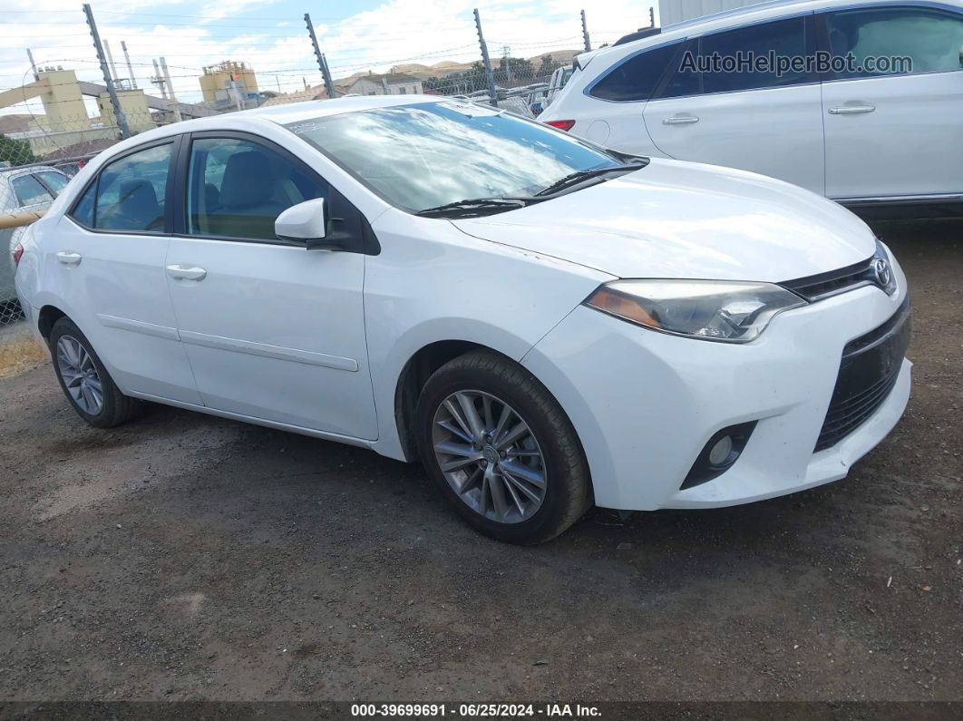 2015 Toyota Corolla Le Plus White vin: 5YFBURHEXFP362322