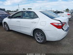 2015 Toyota Corolla Le Plus White vin: 5YFBURHEXFP362322