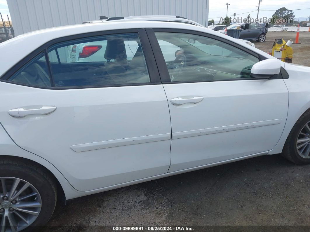 2015 Toyota Corolla Le Plus White vin: 5YFBURHEXFP362322