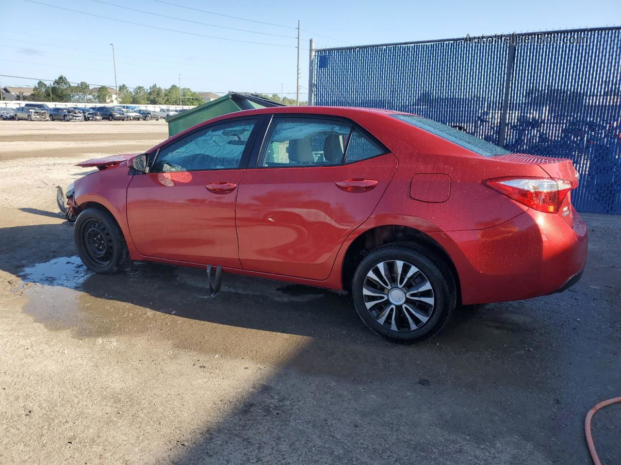 2016 Toyota Corolla L Red vin: 5YFBURHEXGP416624