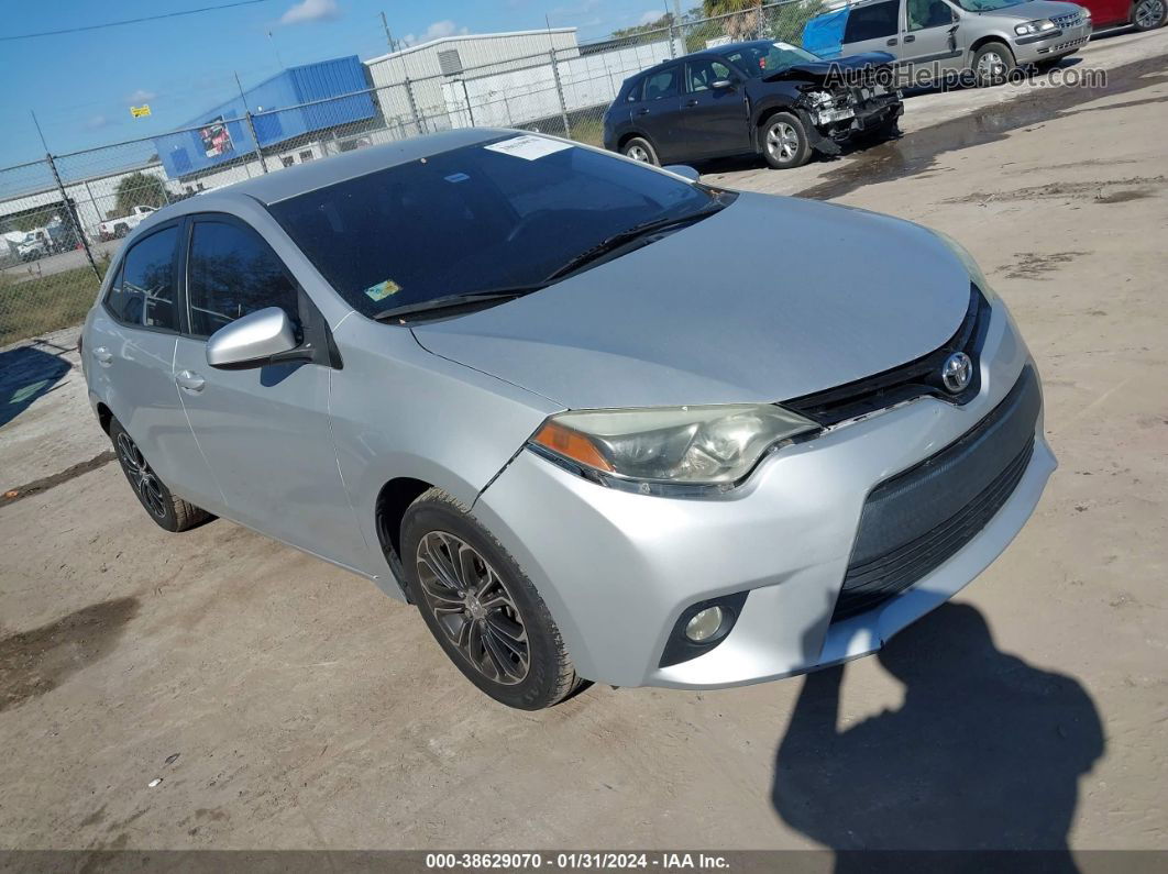 2016 Toyota Corolla L/le/le Plus/le Premium/s/s Plus/s Premium/s W/special Edition Pkg Silver vin: 5YFBURHEXGP449896