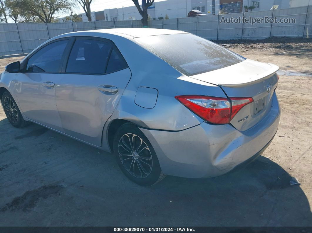 2016 Toyota Corolla L/le/le Plus/le Premium/s/s Plus/s Premium/s W/special Edition Pkg Silver vin: 5YFBURHEXGP449896