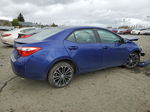 2016 Toyota Corolla L Blue vin: 5YFBURHEXGP474460