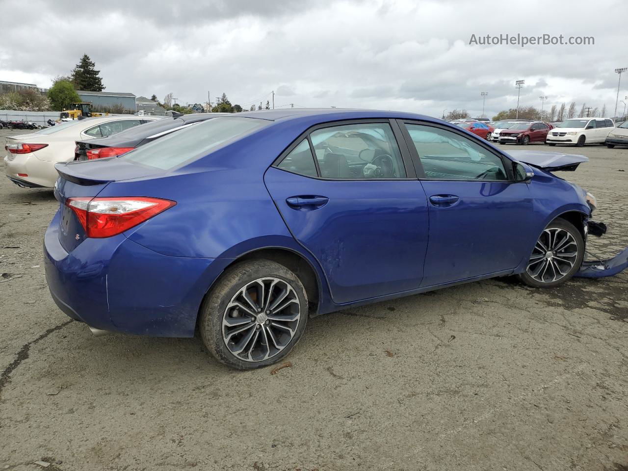 2016 Toyota Corolla L Blue vin: 5YFBURHEXGP474460