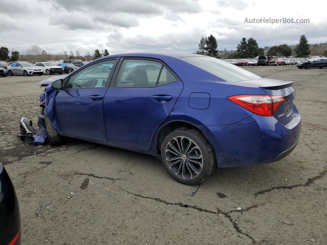 2016 Toyota Corolla L Синий vin: 5YFBURHEXGP474460