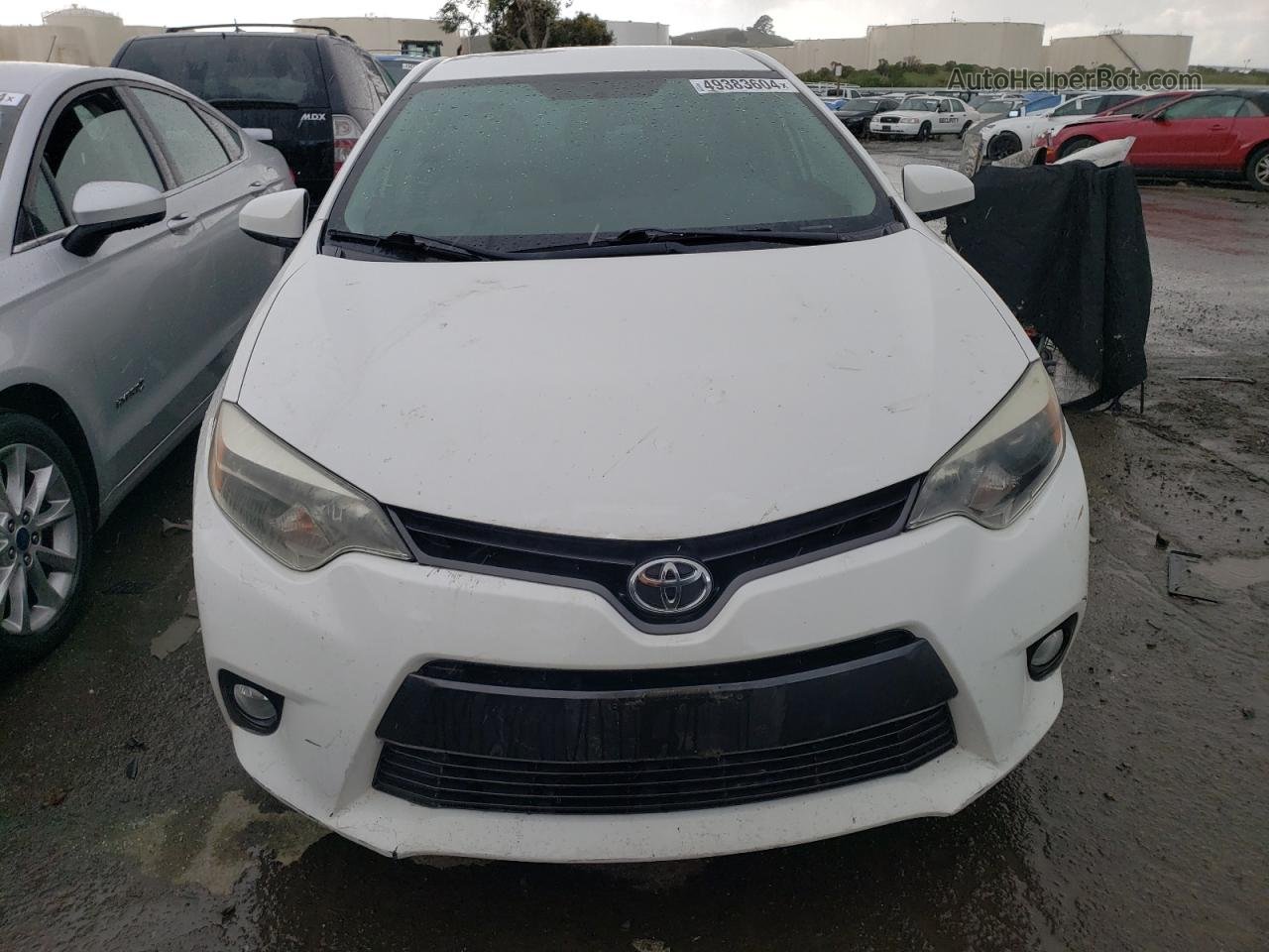 2016 Toyota Corolla L White vin: 5YFBURHEXGP474653