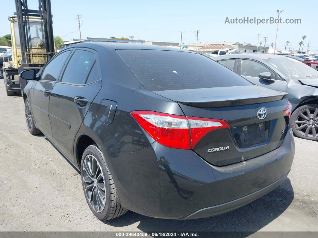 2016 Toyota Corolla S Plus Black vin: 5YFBURHEXGP505013