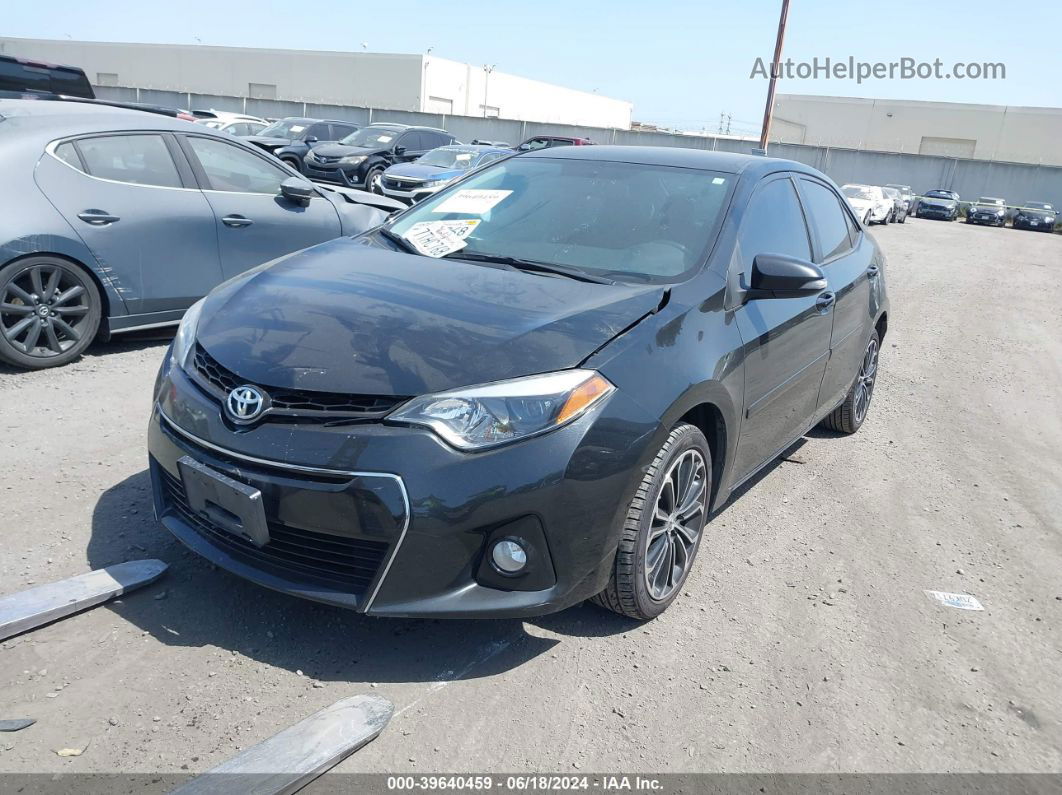 2016 Toyota Corolla S Plus Black vin: 5YFBURHEXGP505013