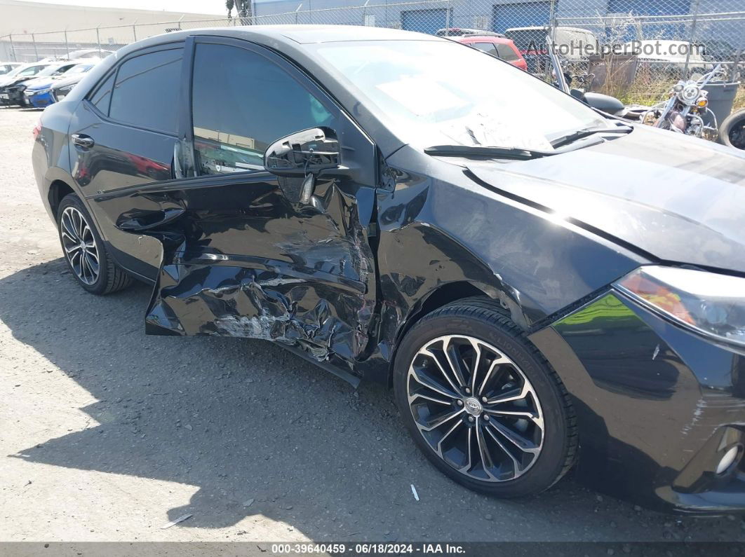 2016 Toyota Corolla S Plus Black vin: 5YFBURHEXGP505013