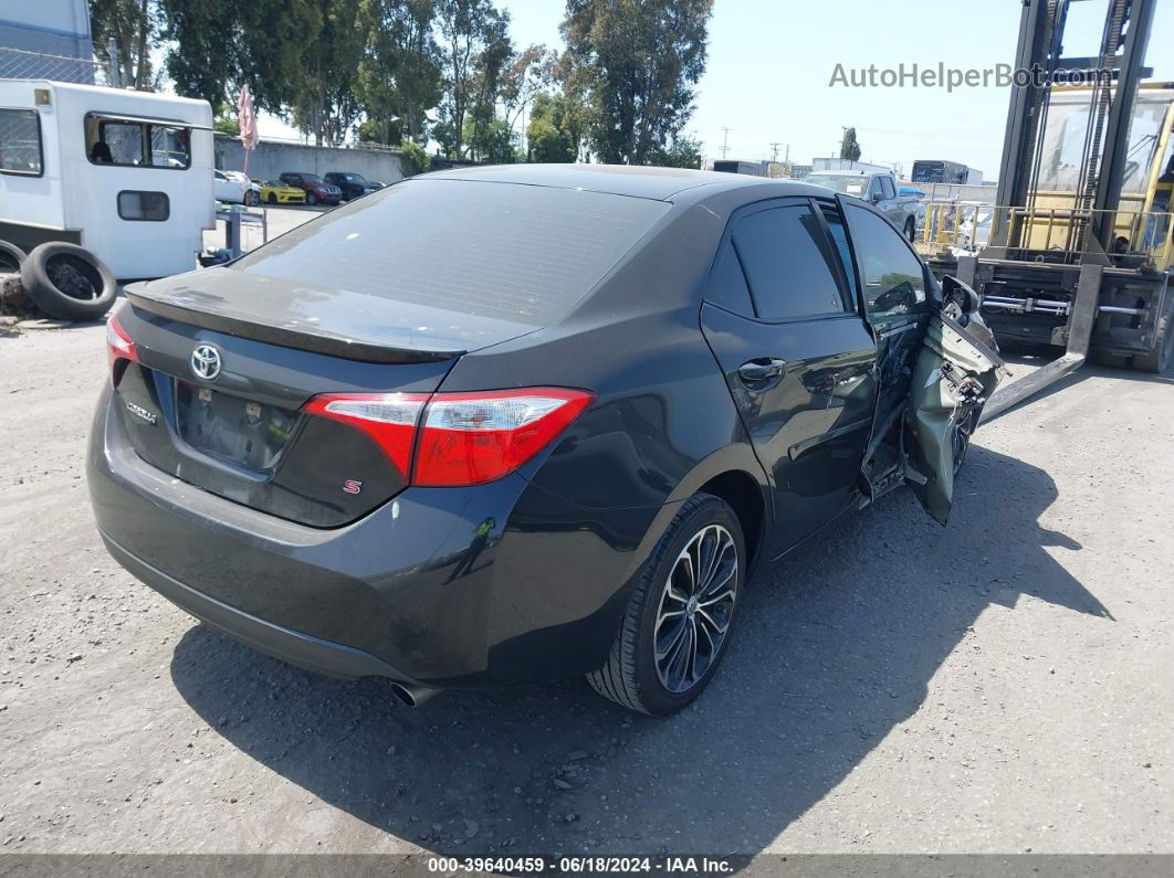 2016 Toyota Corolla S Plus Black vin: 5YFBURHEXGP505013