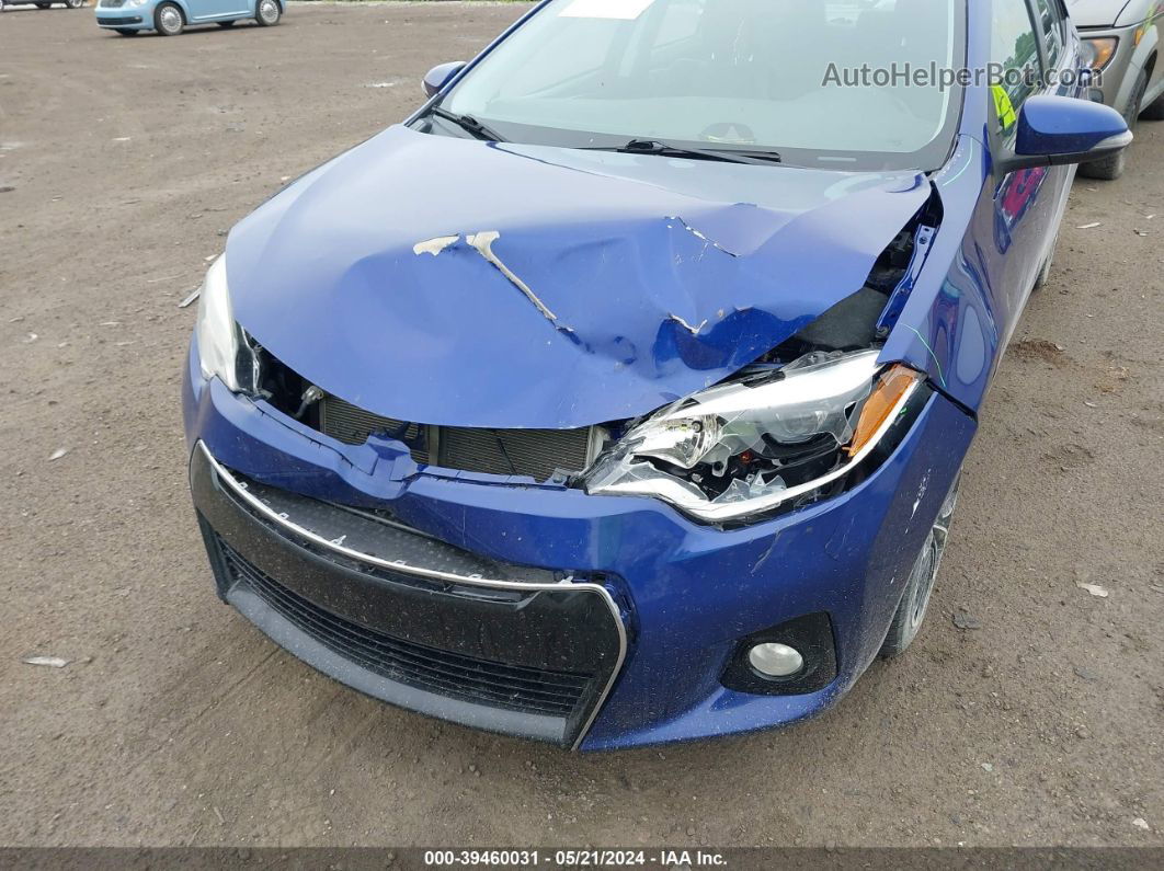 2016 Toyota Corolla S Plus Dark Blue vin: 5YFBURHEXGP527707