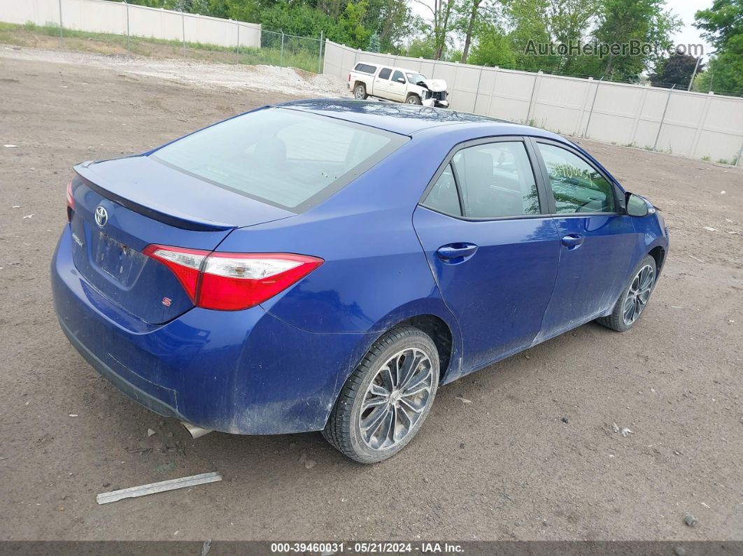 2016 Toyota Corolla S Plus Dark Blue vin: 5YFBURHEXGP527707