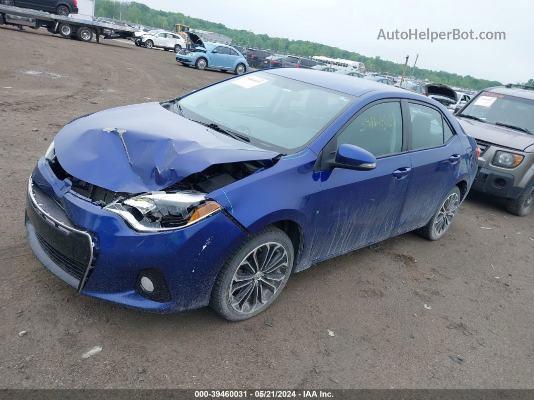 2016 Toyota Corolla S Plus Dark Blue vin: 5YFBURHEXGP527707