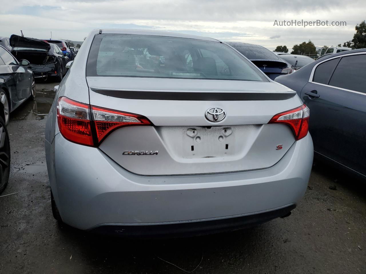 2016 Toyota Corolla L Gray vin: 5YFBURHEXGP551604