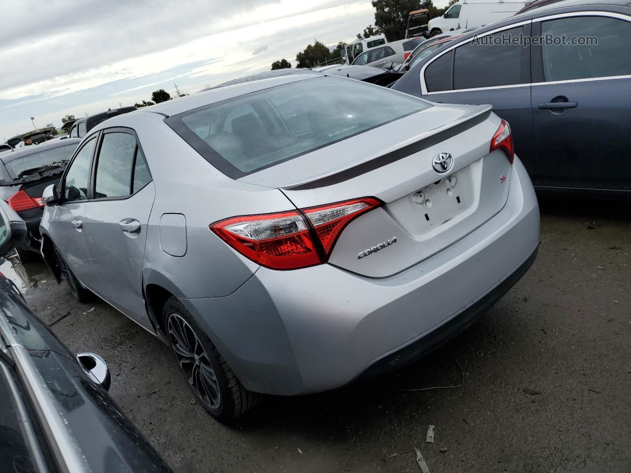 2016 Toyota Corolla L Gray vin: 5YFBURHEXGP551604