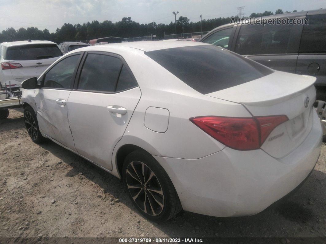 2017 Toyota Corolla Se White vin: 5YFBURHEXHP582627