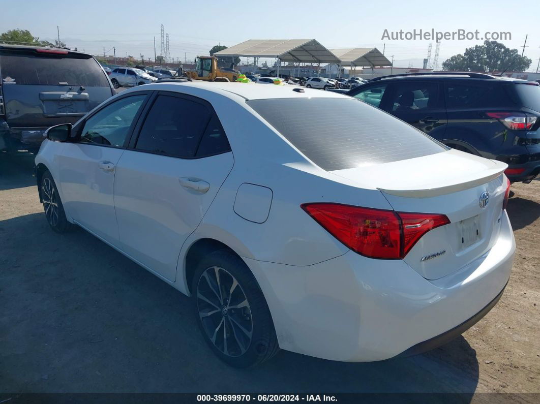 2017 Toyota Corolla Se White vin: 5YFBURHEXHP651879