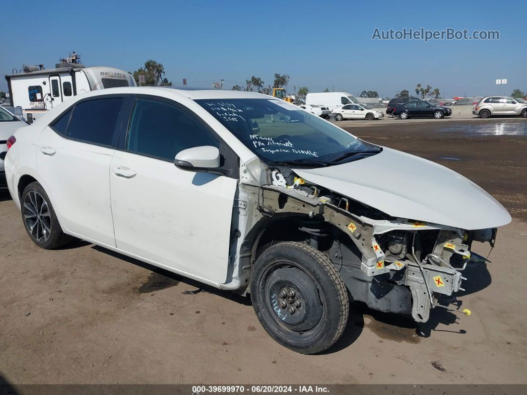 2017 Toyota Corolla Se Белый vin: 5YFBURHEXHP651879