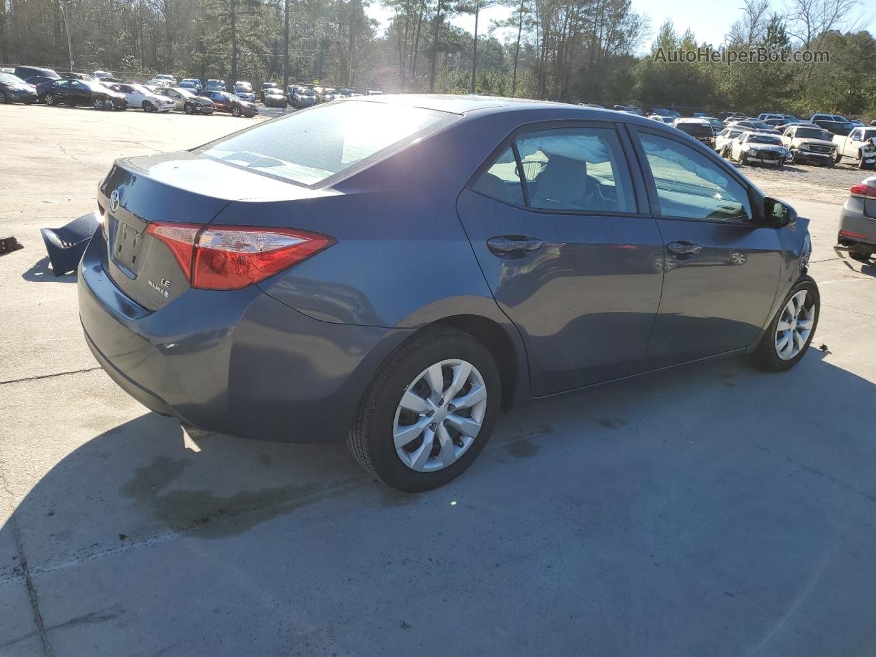 2017 Toyota Corolla L Gray vin: 5YFBURHEXHP657987