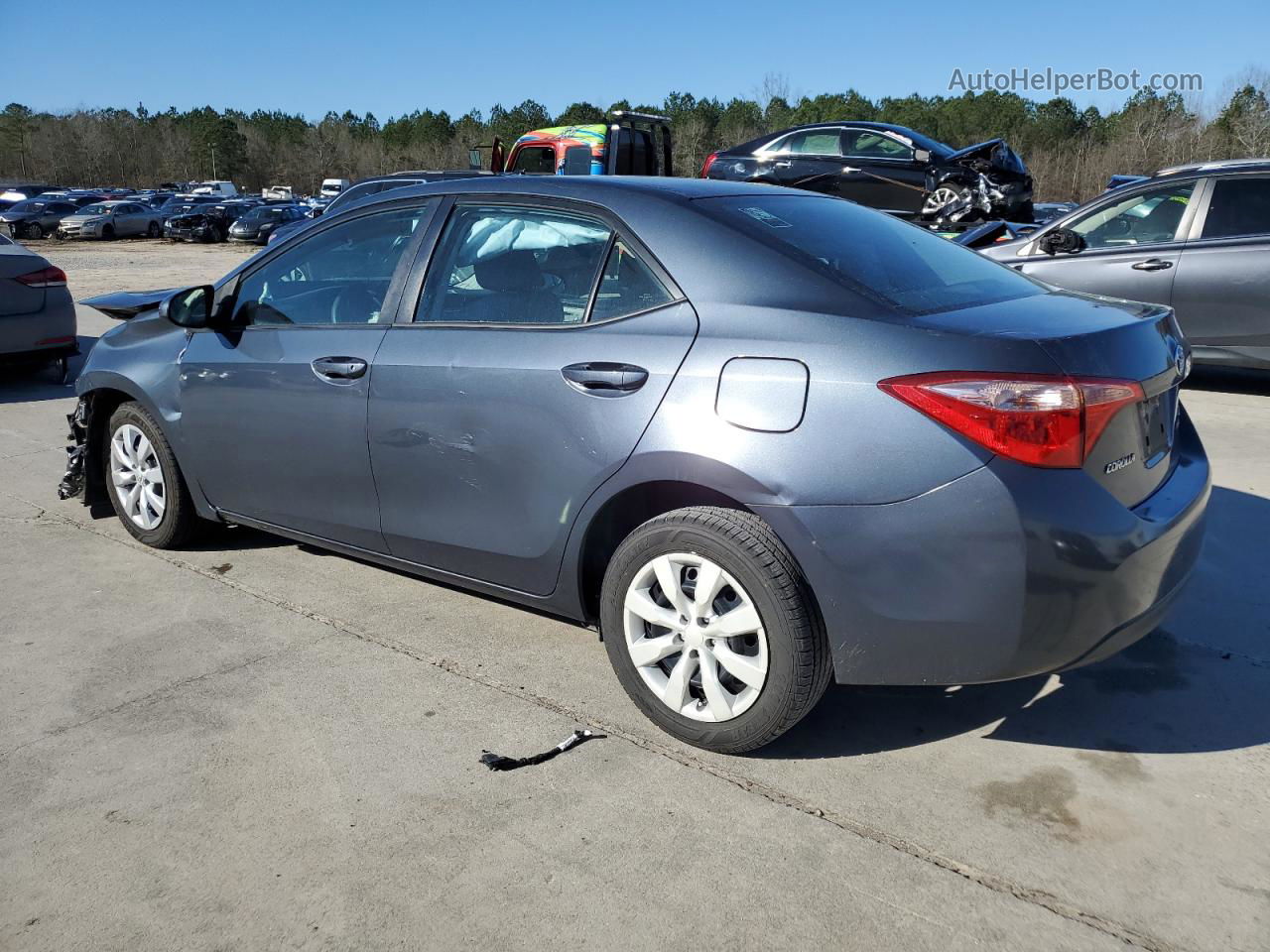 2017 Toyota Corolla L Gray vin: 5YFBURHEXHP657987