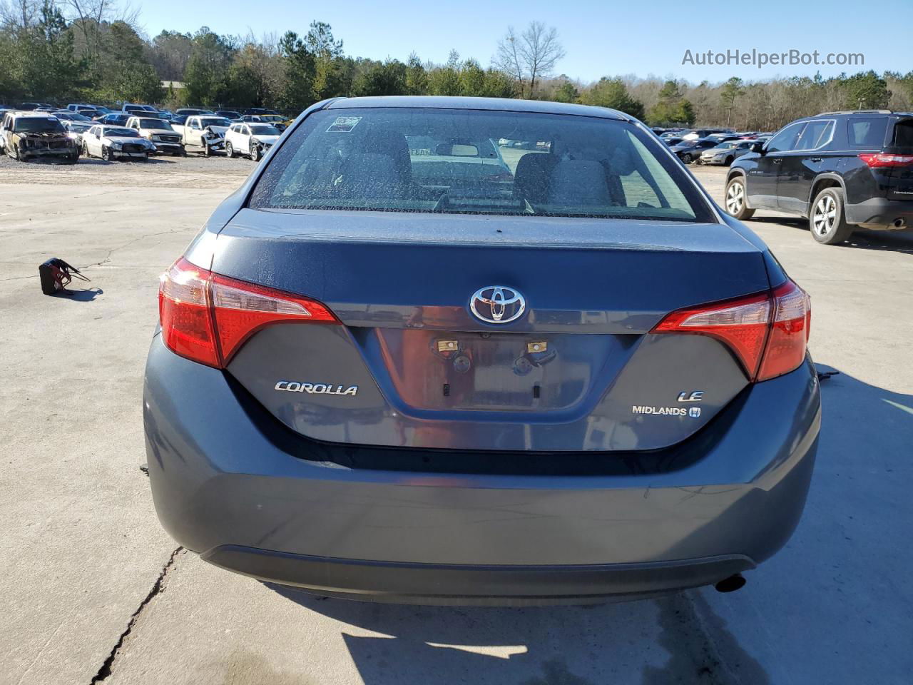 2017 Toyota Corolla L Gray vin: 5YFBURHEXHP657987