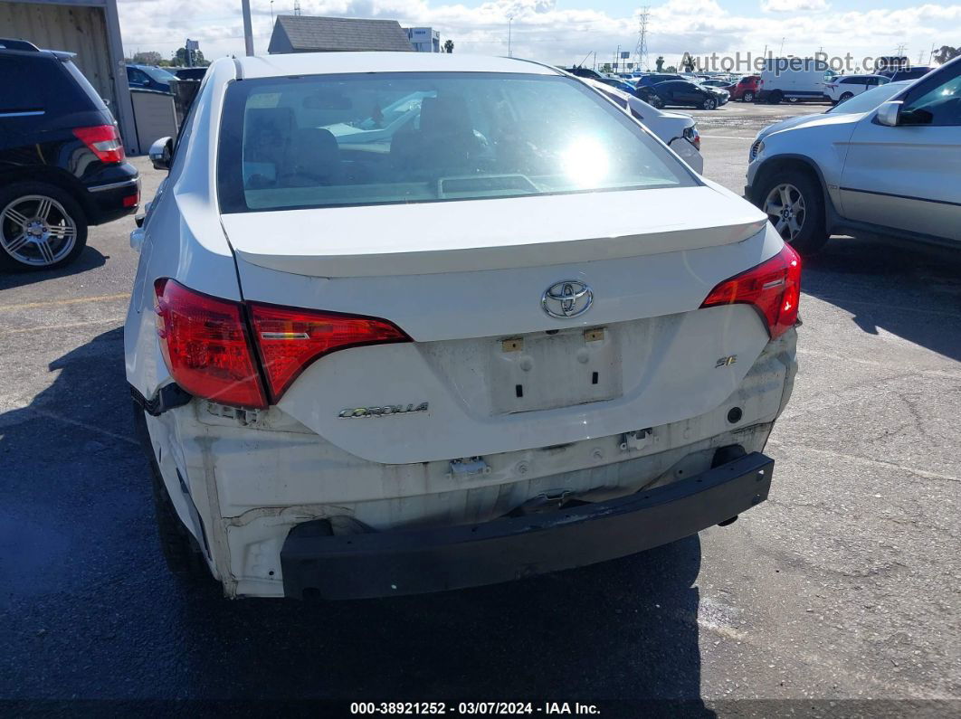 2017 Toyota Corolla Se White vin: 5YFBURHEXHP664132