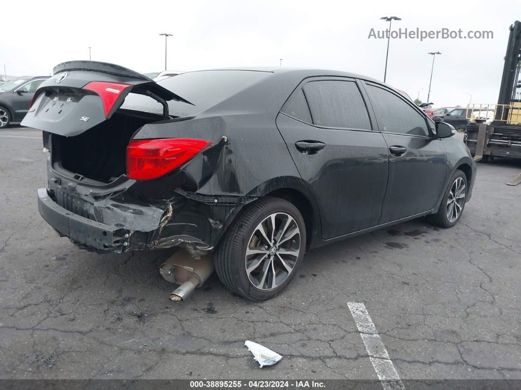 2017 Toyota Corolla Se Black vin: 5YFBURHEXHP677012