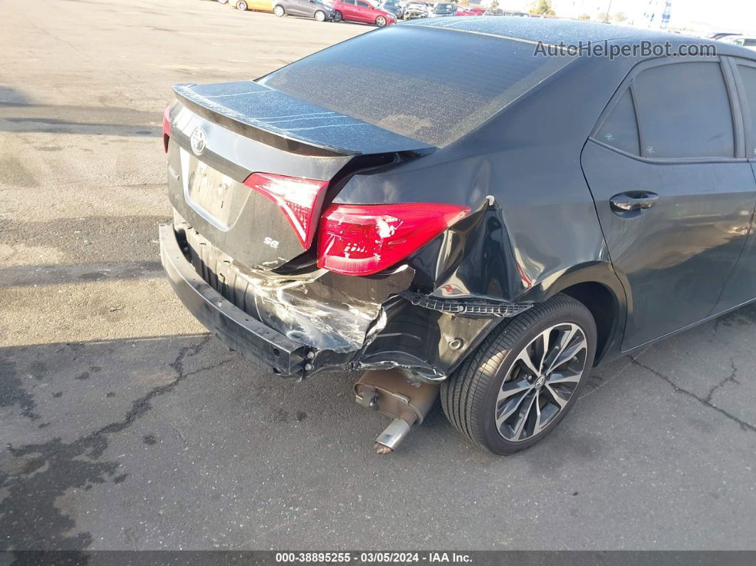 2017 Toyota Corolla Se Black vin: 5YFBURHEXHP677012