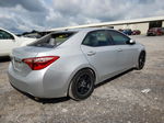 2017 Toyota Corolla L Silver vin: 5YFBURHEXHP720473