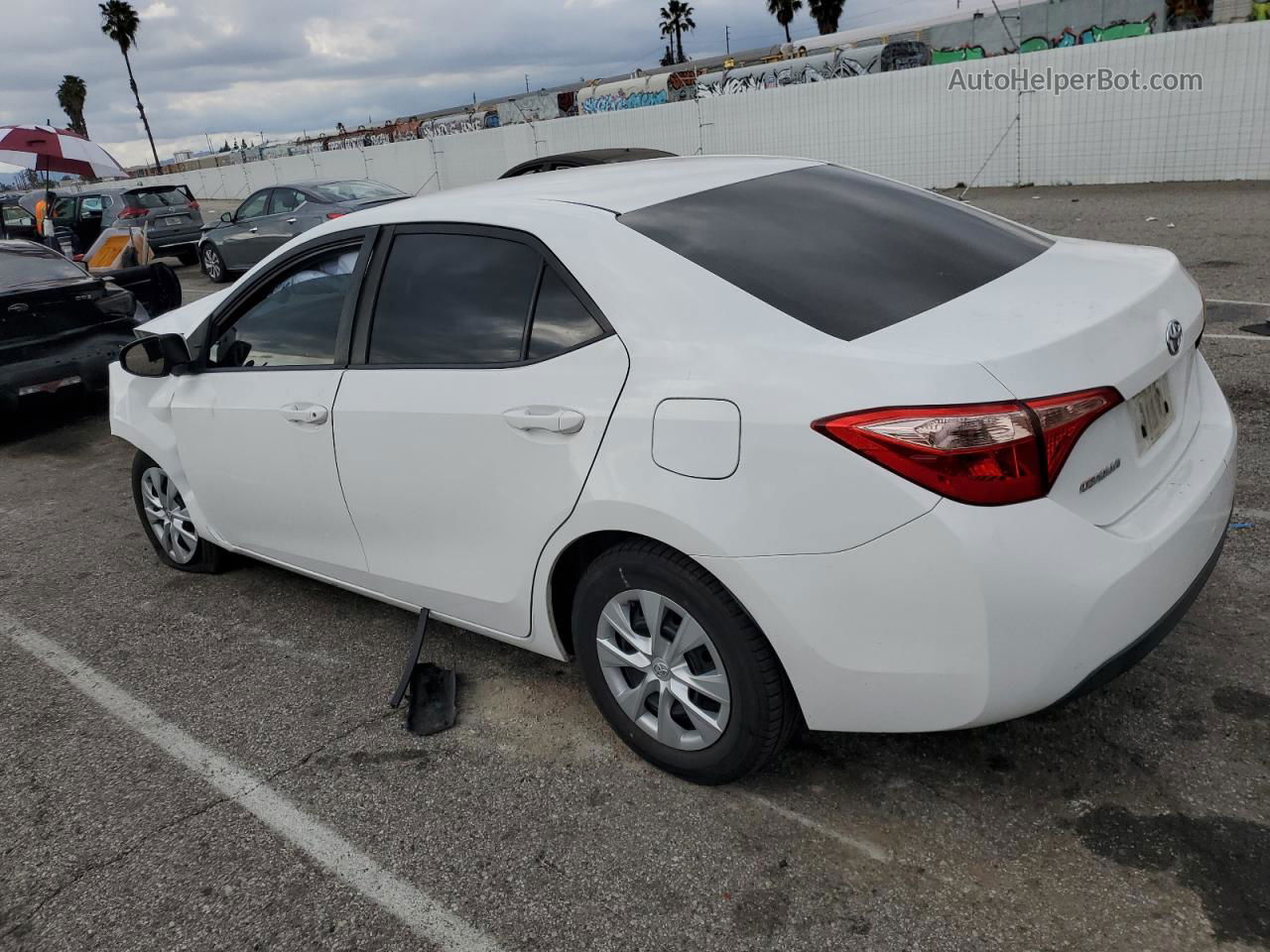 2017 Toyota Corolla L Белый vin: 5YFBURHEXHP722546