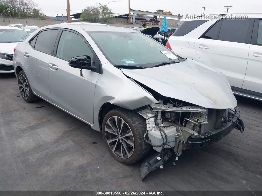 2019 Toyota Corolla Se Silver vin: 5YFBURHEXKP865181