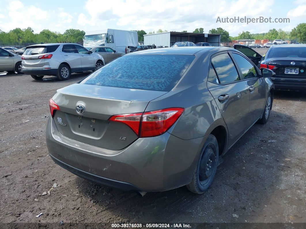 2019 Toyota Corolla Le Gray vin: 5YFBURHEXKP876410