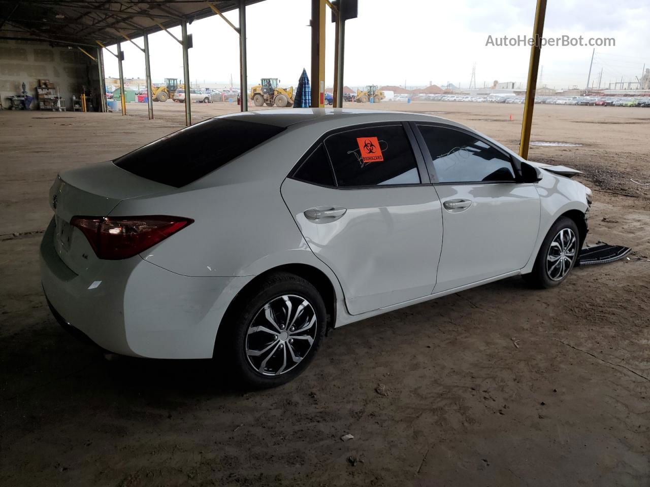 2019 Toyota Corolla L White vin: 5YFBURHEXKP898942