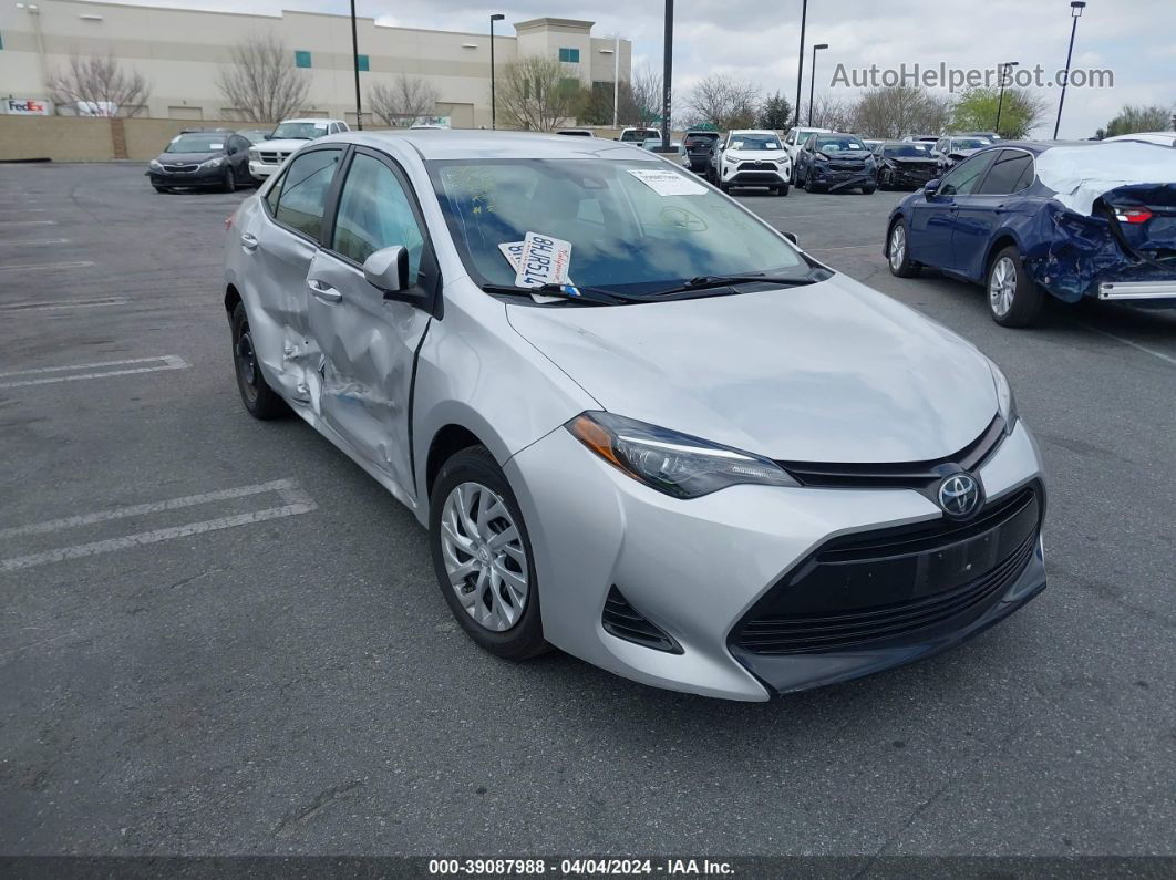 2019 Toyota Corolla Le Silver vin: 5YFBURHEXKP901130